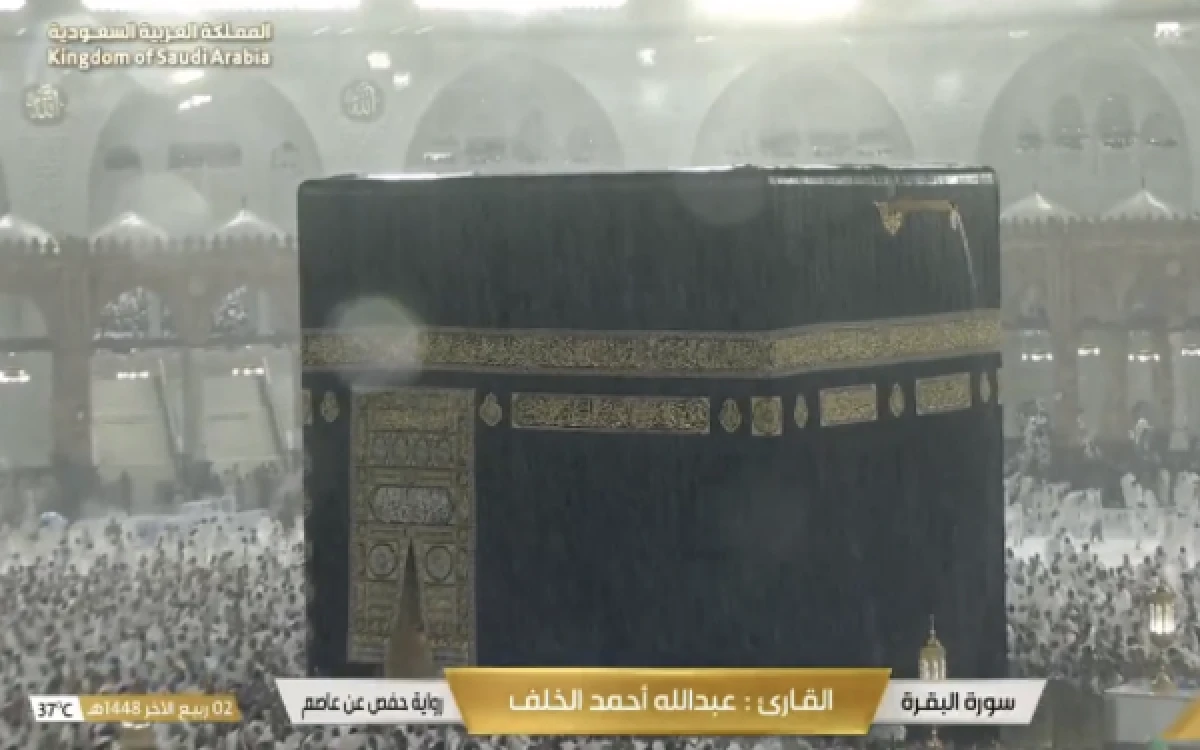 Thumbnail Berita - Masjidil Haram Makkah Diguyur Hujan Lebat