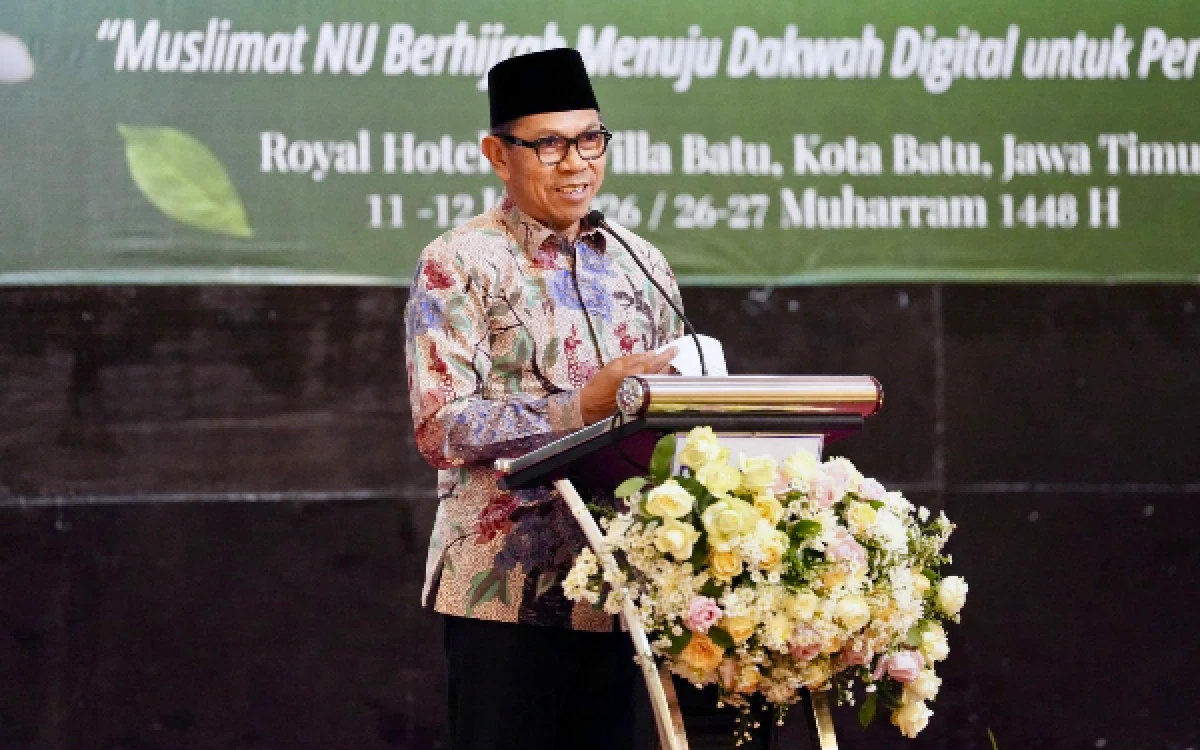 Thumbnail Berita - Wali Kota Cak Nur Sambut Muslimat NU Jatim, Dorong Dakwah Digital yang Menyejukkan
