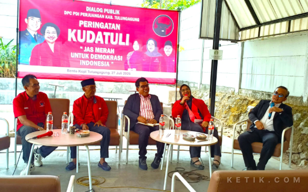 Thumbnail Berita - Refleksi Kudatuli, DPC PDI Perjuangan Tulungagung Gelar Dialog Publik
