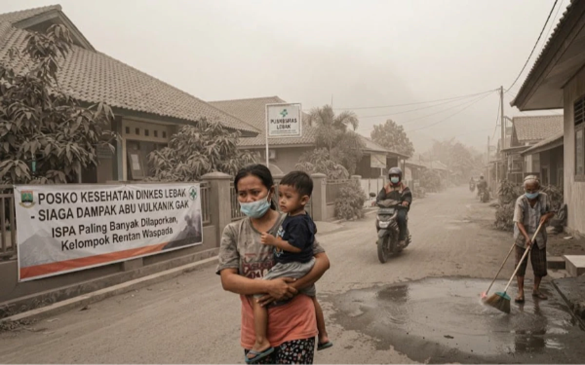Thumbnail Berita - Dinkes Lebak: ISPA Keluhan Terbanyak Akibat Paparan Abu Vulkanik GAK, Kelompok Rentan Diminta Waspada