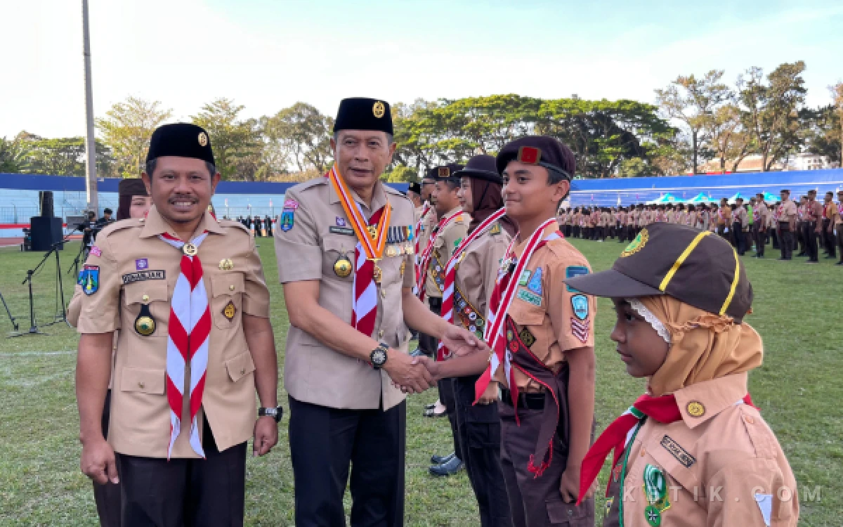 Thumbnail Berita - Perdana Pimpin Kwarcab Kota Malang, Ginanjar Yoni Torehkan Capaian 1880 Pramuka Garuda