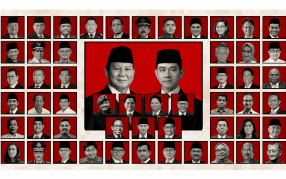 Foto Kabinet pemerintahan Prabowo-Gibran.