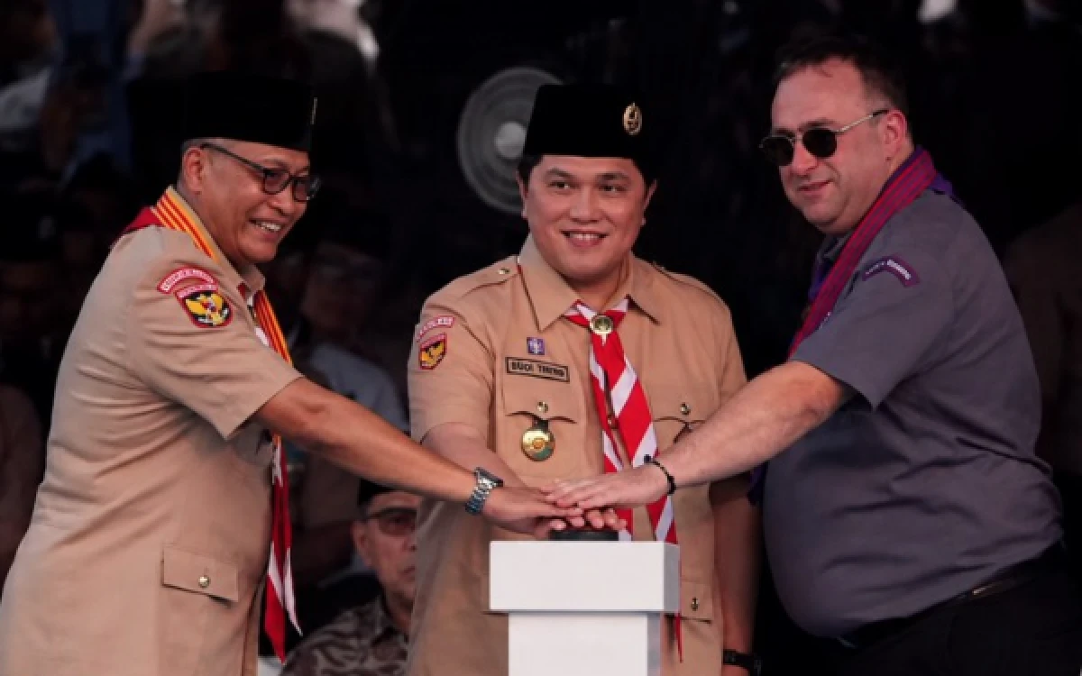Thumbnail Berita - Buka Jamnas XII di Cibubur, Erick Thohir: Pramuka Jangan Kehilangan Jati Diri di Era Digital