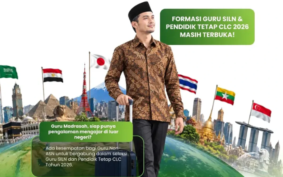 Thumbnail Berita - Ayo Daftar! Kemenag Buka Lowongan Mengajar di Luar Negeri untuk Guru Madrasah Non-ASN 2026
