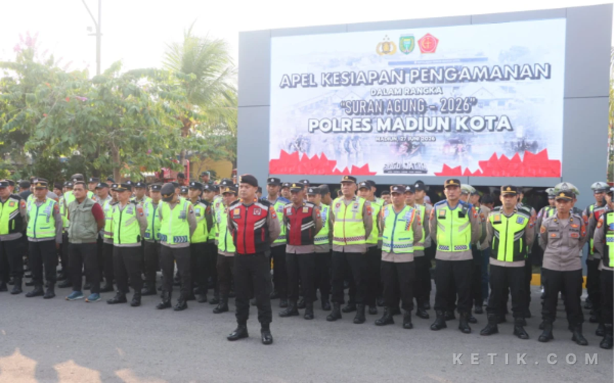Thumbnail Berita - Suran Agung 2026, Polres Madiun Kota Kerahkan 983 Personel Gabungan