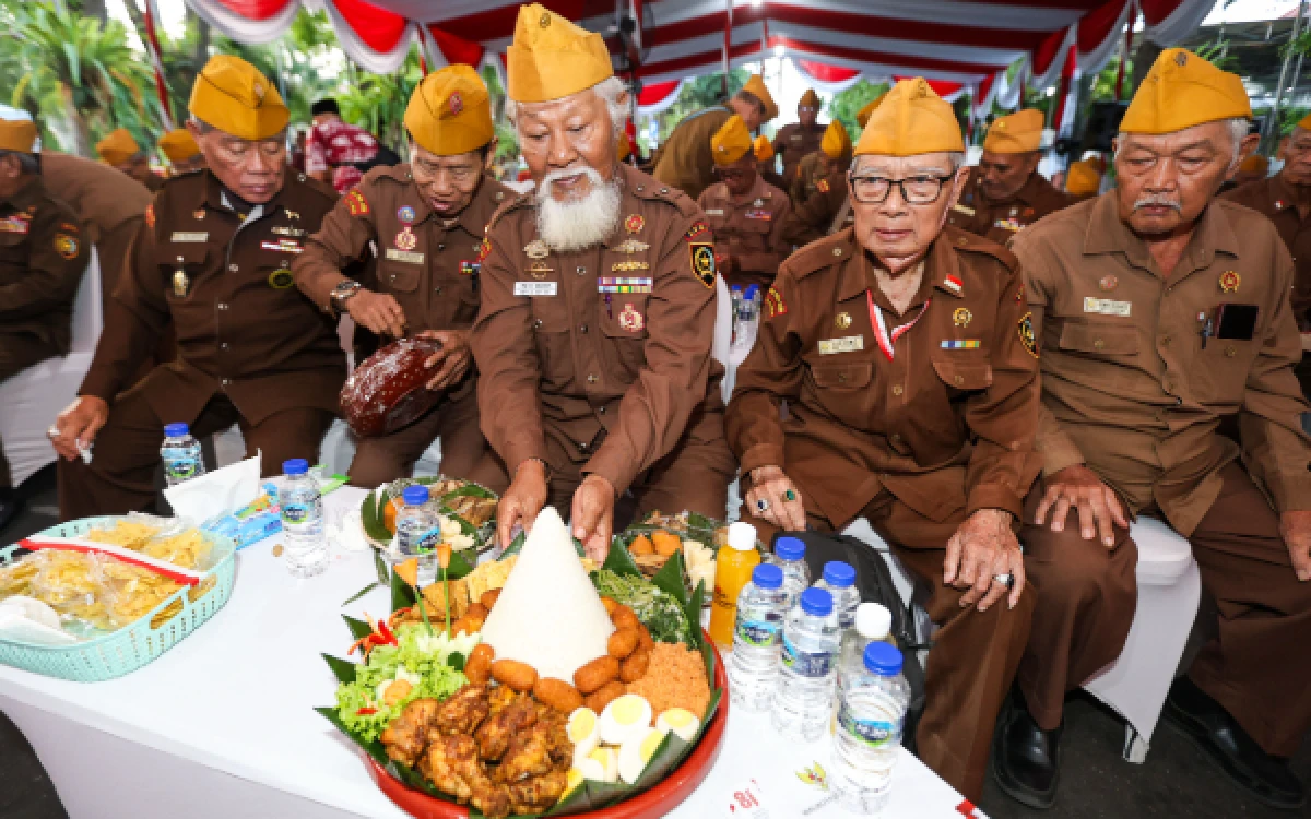 Foto Para veteran pejuang kemerdekaan selalu mensyukuri dan mengenang akan perjuangan mereka dalam merebut kemerdekaan. (Foto : Infokom for ketik.com)