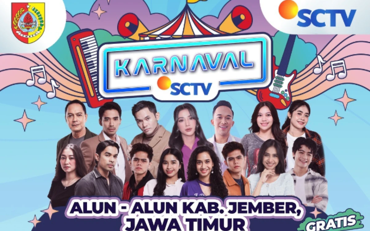 Thumbnail Berita - Karnaval SCTV 2026 Kembali Digelar Gratis di Jember, Hadirkan Dewi Perssik hingga Letto