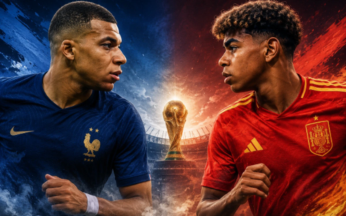 Thumbnail Berita - Mbappe vs Yamal di Semifinal Piala Dunia 2026, Duel Ke-11 Dua Generasi