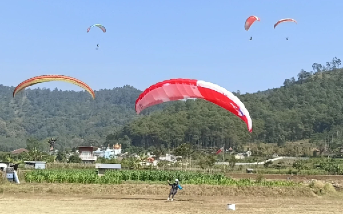 Thumbnail Berita - BISTF 2026: Atlet Paralayang Lokal dan Mancanegara Unjuk Aksi di Langit Kota Batu