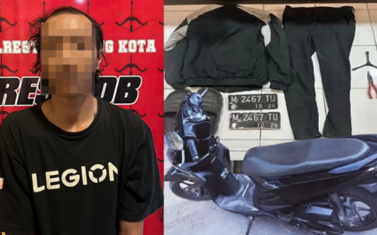 Thumbnail Berita - Curi Motor Mahasiswa, Warga Bumiayu Malang Diciduk Polisi