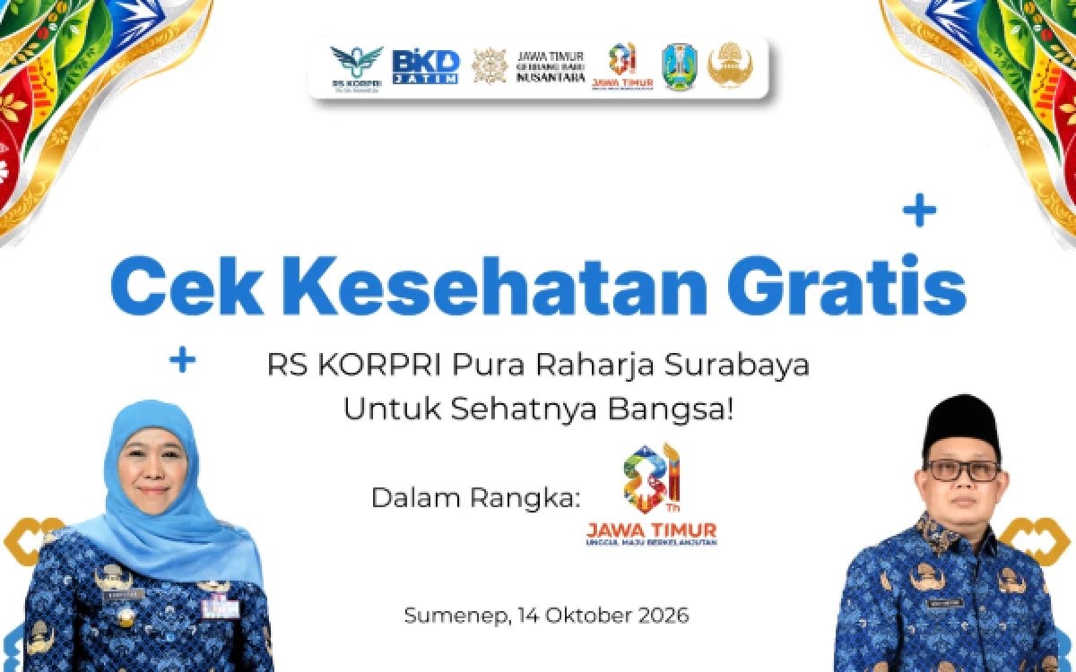 Thumbnail Berita - Sambut HUT ke-81 Jatim, RS KORPRI Pura Raharja Hadirkan Cek Kesehatan Gratis di Sumenep
