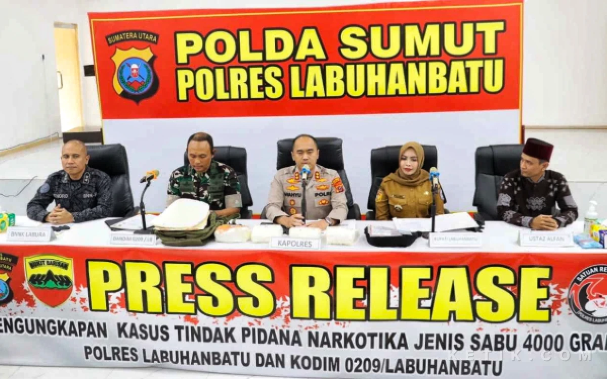 Thumbnail Berita - Ternyata Berat Sabu Tangkapan Polri dan TNI di Labuhanbatu Tidak Sampai 4 Kg