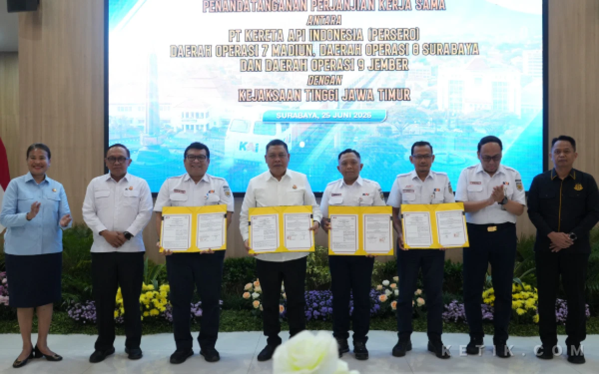 Thumbnail Berita - Tiga Daop KAI dan Kejati Jatim Sepakati Kerja Sama Pendampingan Hukum hingga Pengamanan Aset