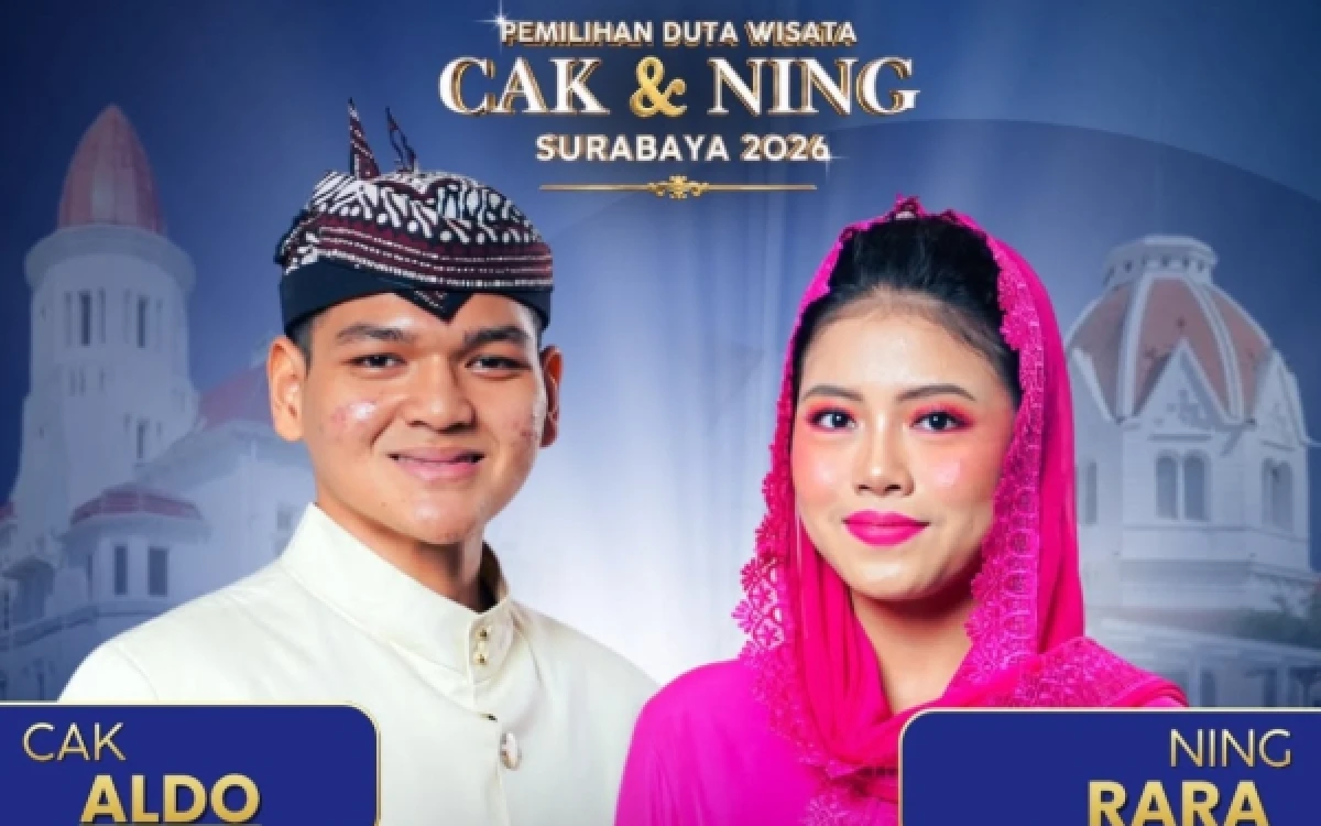 Thumbnail Berita - Cak Aldo dan Ning Rara Resmi Jadi Pemenang Cak & Ning Surabaya 2026! Siap Emban Tugas Duta Wisata