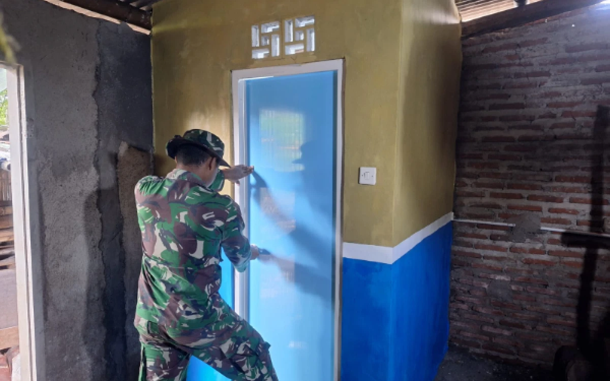 Program TMMD ke-128 Kodim 0820 Probolinggo TuntaskanPembangunan Tangki Septik Warga Dusun Sumur Desa Brabe