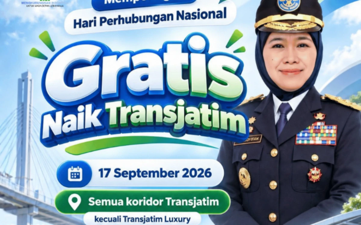 Thumbnail Berita - Hore! Peringati Harhubnas 2026 Gubernur Khofifah Gratiskan Tarif Trans Jatim