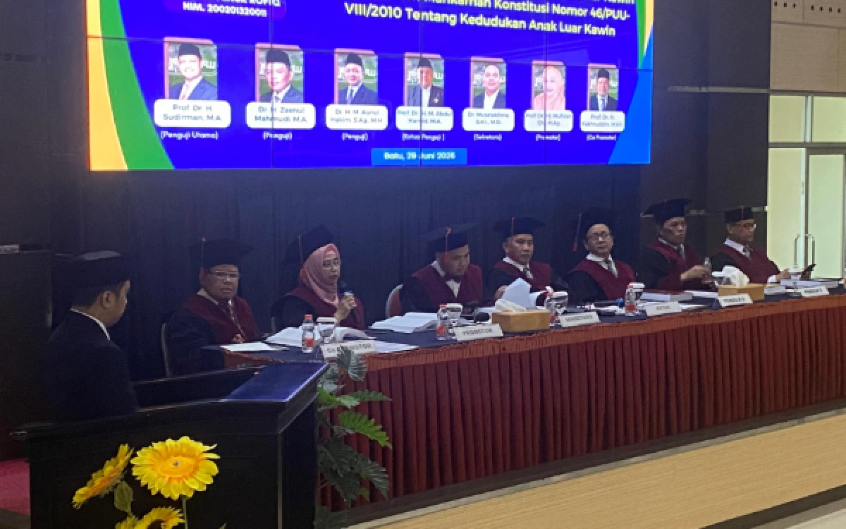 Thumbnail Berita - Promovendus UIN Malang Sukses Pertahankan Disertasi, Tawarkan Formulasi Baru Hubungan Perdata Anak Luar Kawin