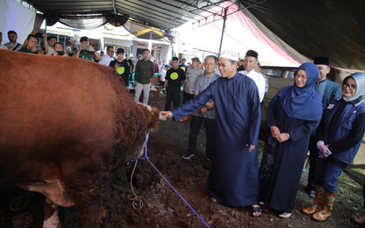 Thumbnail Berita - Sapi Presiden Disembelih di Dayeuhkolot, Kurban di Kabupaten Bandung Tembus 24 Ribu Ekor