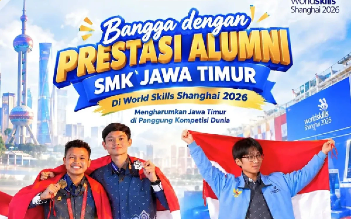Thumbnail Berita - Raih Prestasi Dunia! Tiga Alumni SMK Jatim Sabet Medali di Ajang WorldSkills Shanghai 2026