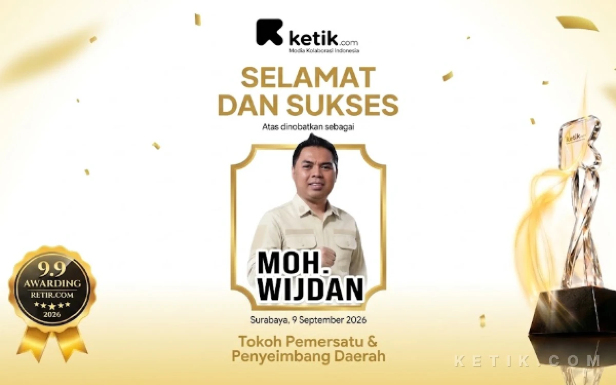 Thumbnail Berita - Moch Wijdan Dinobatkan sebagai Tokoh Pemersatu dan Penyeimbang Daerah di 9.9 Awarding Ketik.com
