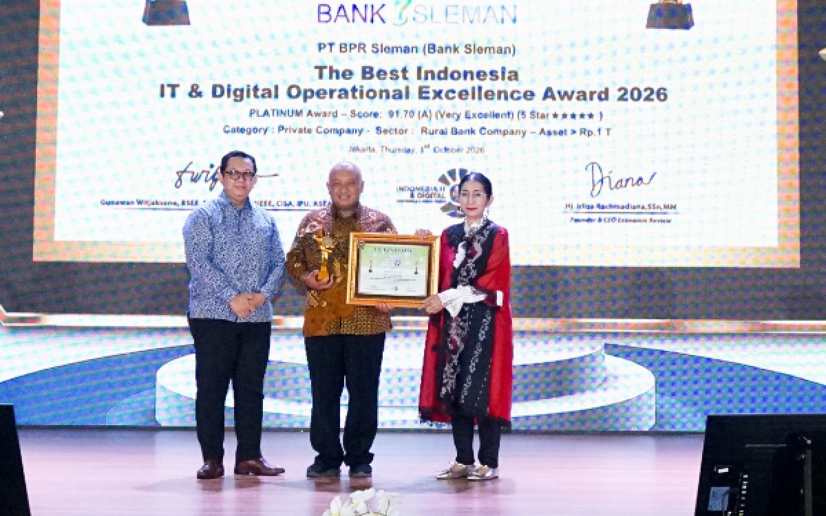 Thumbnail Berita - Raih Platinum Award IITA 2026, BPR Bank Sleman Terus Dorong Inovasi Digital