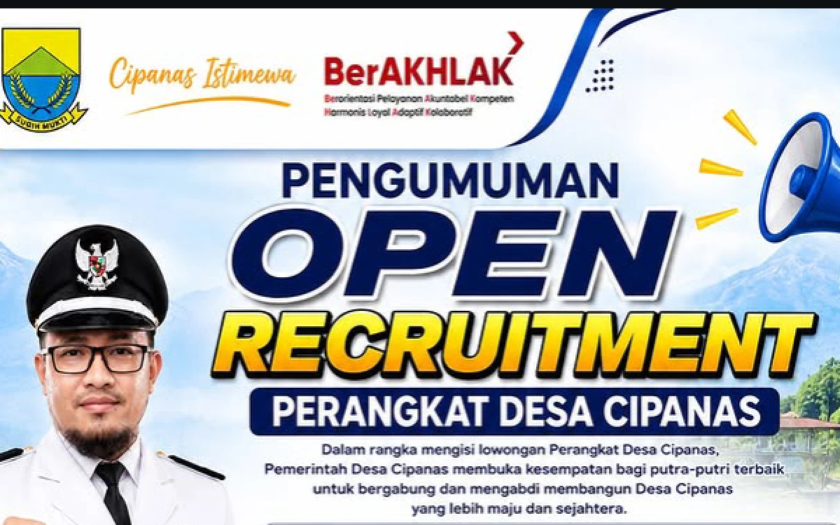 Thumbnail Berita - Pemerintah Desa Cipanas Buka Rekrutmen Perangkat Desa 2026, Ini Syaratnya