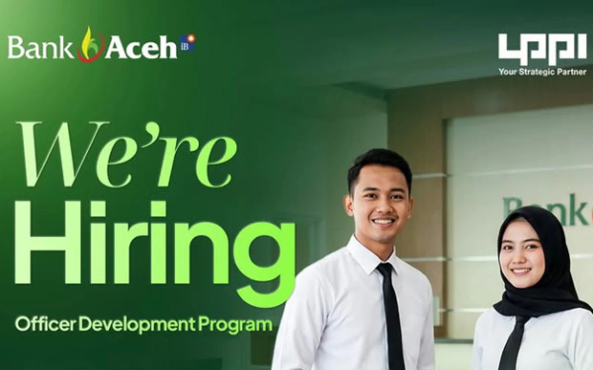 Thumbnail Berita - Bank Aceh Syariah Buka Lowongan Officer Development Program 2026, Cek Syarat dan Cara Daftarnya