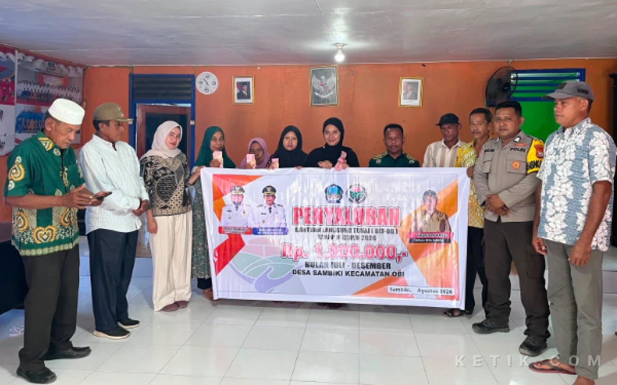 Thumbnail Berita - Pemdes Sambiki Halmahera Selatan Salurkan BLT Tahap II 2026 untuk 10 Penerima