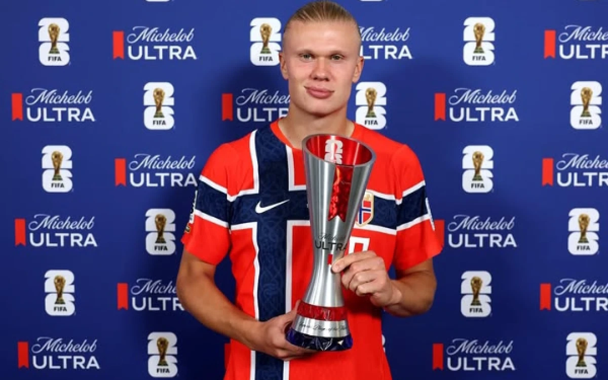 Thumbnail Berita - Debut Manis di Piala Dunia 2026, Haaland Mengaku Bangga Usai Cetak Dua Gol untuk Norwegia