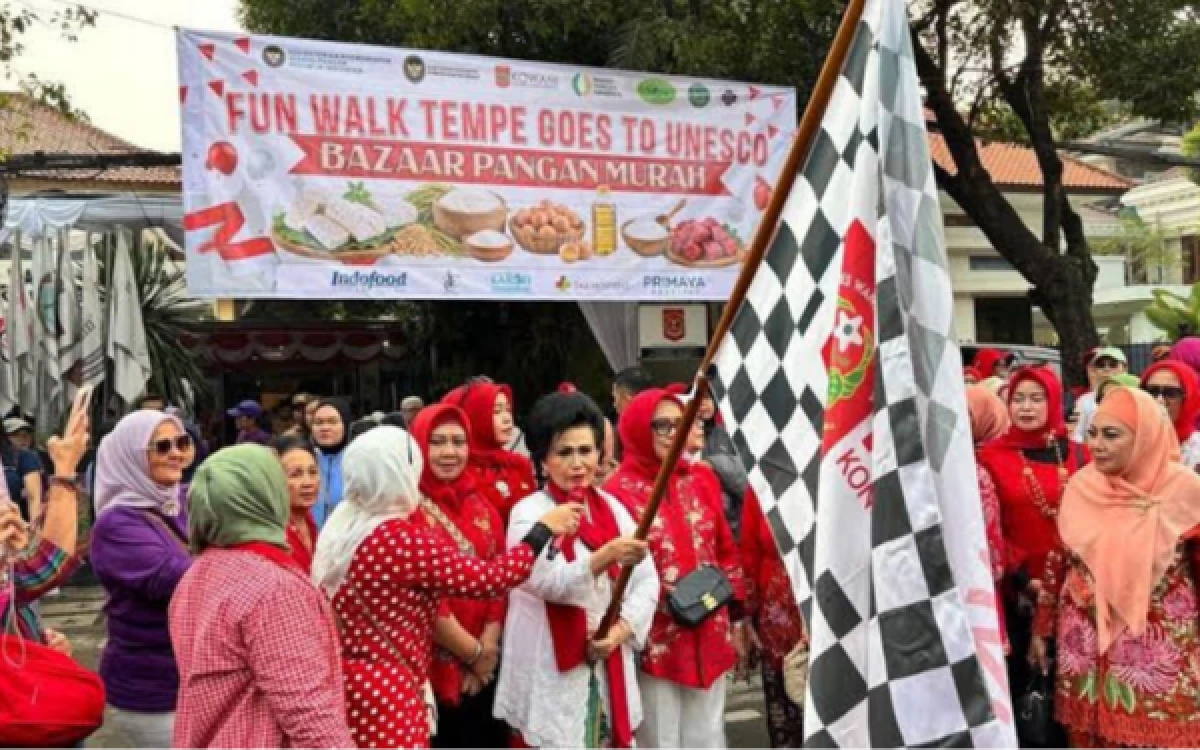 Thumbnail Berita - Gelar Fun Walk dan Festival Pangan, KOWANI Gaungkan Tempe Indonesia Goes to UNESCO