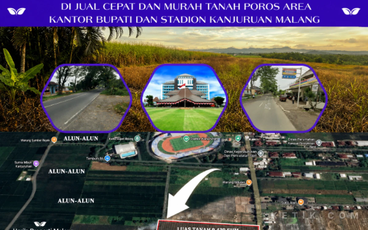 Thumbnail Berita - Proyek Alun-alun Kepanjen Kabupaten Malang Baru Rencana, Spekulan Mulai Jual Tanah Sekitar Stadion Kanjuruhan