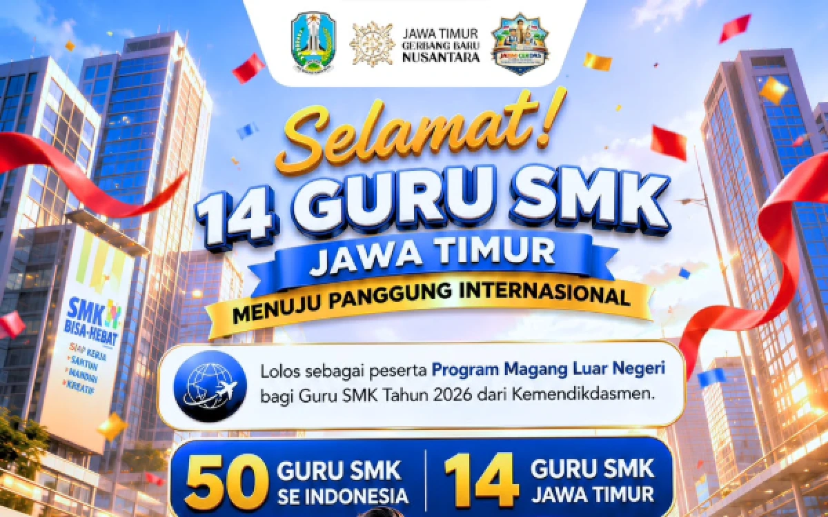 Thumbnail Berita - 14 Guru SMK Jatim Terpilih Magang ke Jerman, Bawa Pulang Standar Dunia untuk Sekolah