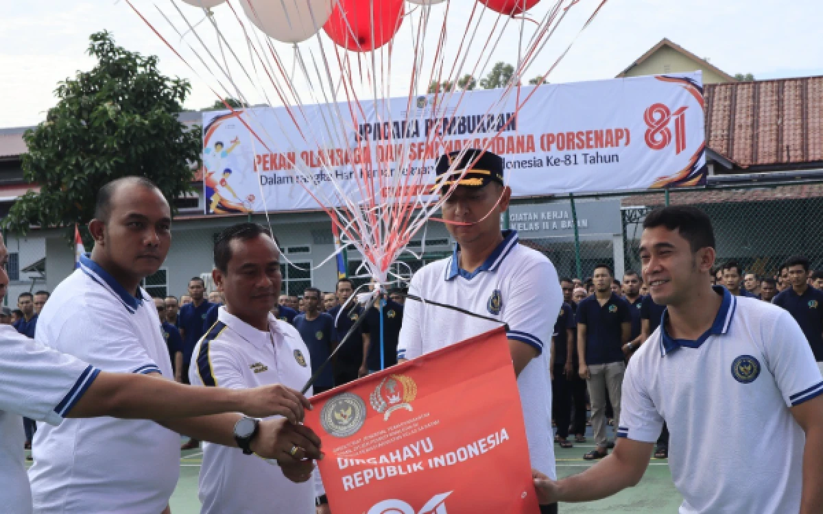 Thumbnail Berita - Peringati HUT Ke-81 RI, Lapas Batam Gelar Pekan Olahraga Narapidana