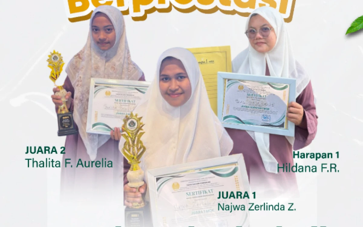 Thumbnail Berita - Tiga Santri Ponpes Yahtadi Lumajang Borong Juara Pada MQK di Mahanesa Islamic Fest