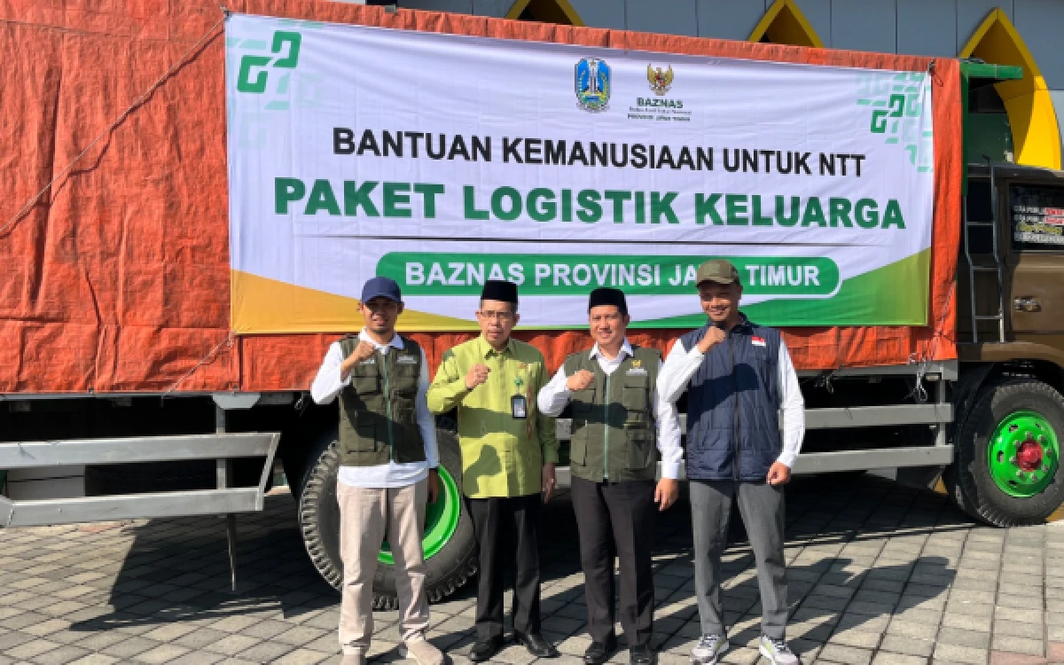 Thumbnail Berita - Bantuan 27 Ton Dikirim dari Jatim ke NTT, BAZNAS Sumbang 5 Ton Beras