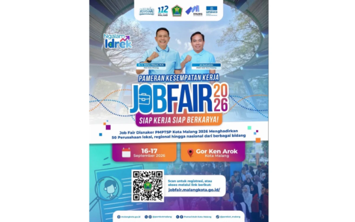 Thumbnail Berita - Job Fair Kota Malang 2026 Dibuka: Tersedia 1.682 Lowongan Kerja, Ini Cara Daftarnya