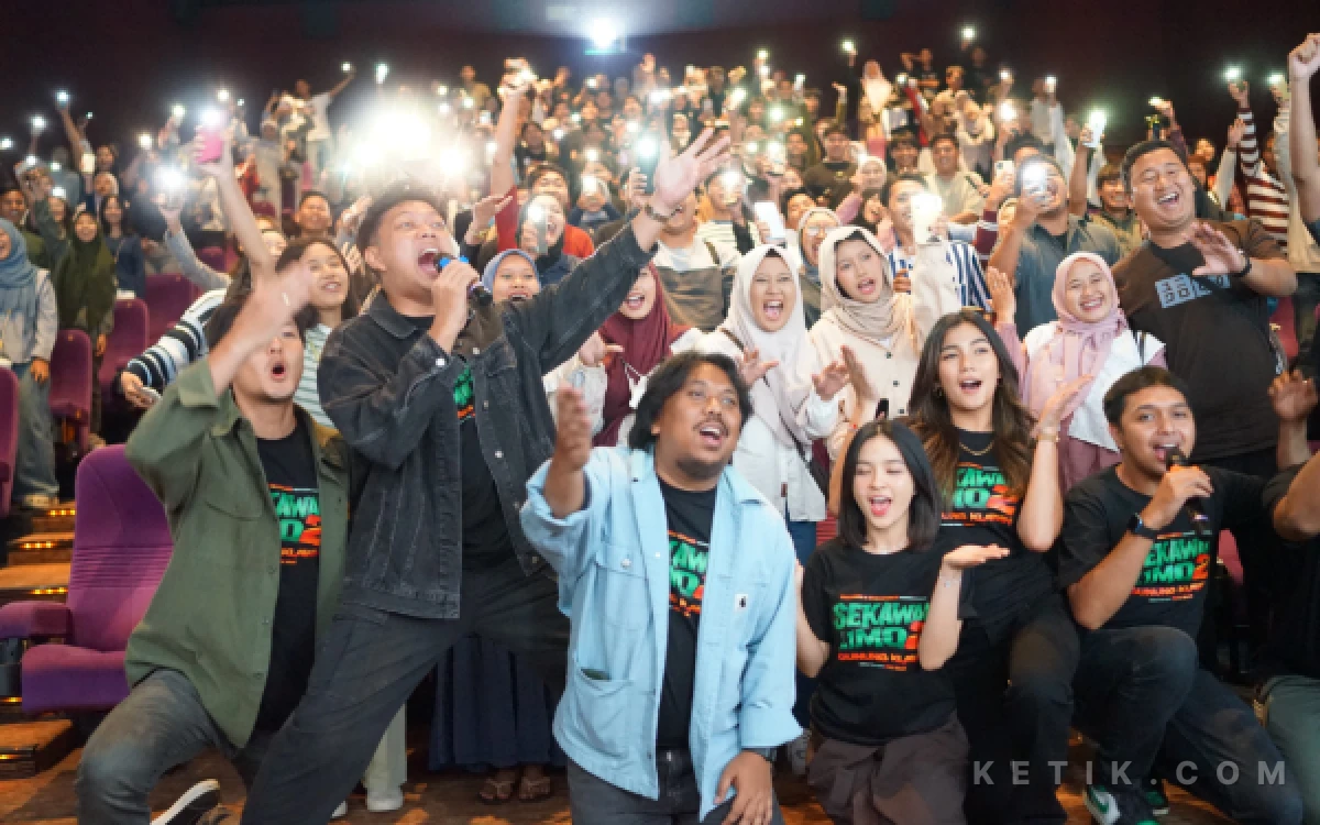 Foto Cast Sekawan Limo 2: Gunung Klawih Saat Cinema Visit di Studio 2 XXI Gresmall Gresik (Foto: Daniel Andayawan/Ketik.com)