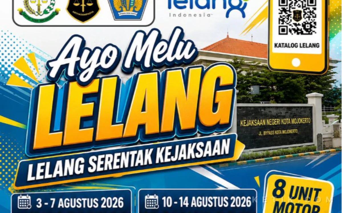Thumbnail Berita - Kejari Kota Mojokerto Lelang 9 Kendaraan Rampasan Negara, Masyarakat Bisa Ikut Berburu Murah