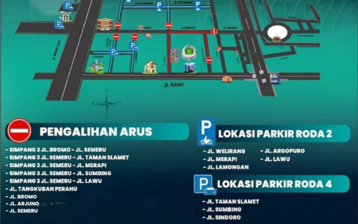Thumbnail Berita - Kota Malang Bersiap Macet! Ribuan Jemaah Gus Iqdam Padati Stadion Gajayana, Sejumlah Jalan Ditutup