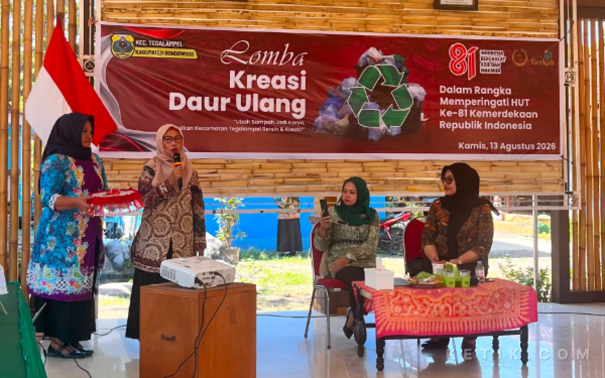 Thumbnail Berita - Tegalampel Bondowoso Bergerak! Sampah Disulap Jadi Karya, Lingkungan Bersih Jadi Target