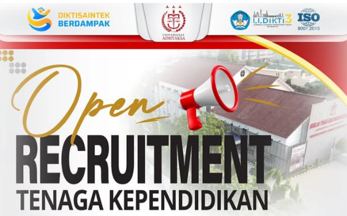 Thumbnail Berita - Universitas Adhyaksa Buka Rekrutmen Tenaga Kependidikan, Peluang untuk Lulusan D3 dan S1