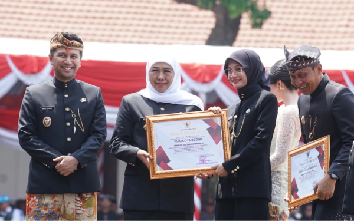 Thumbnail Berita - Kota Kediri Raih Terbaik 2 PIN Siskamling Jogo Jawa Timur 2026
