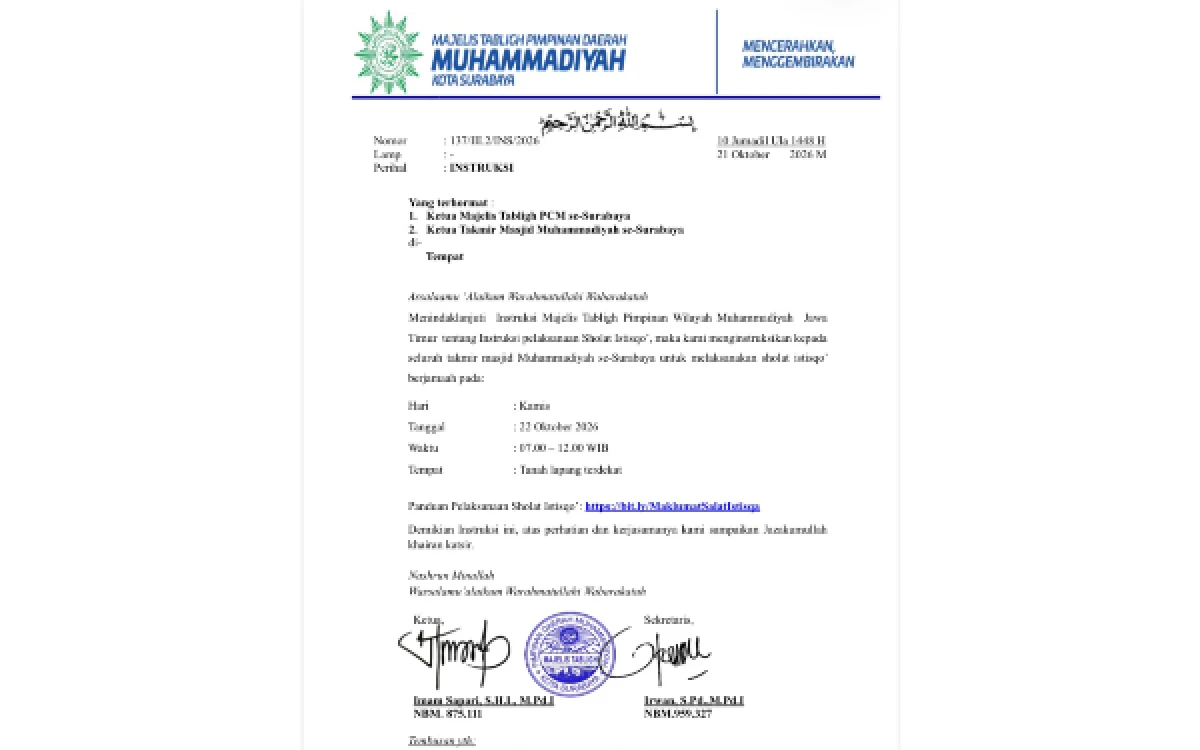 Thumbnail Berita - Kemarau Panjang dan Karhutla, Muhammadiyah Serukan Salat Istisqa