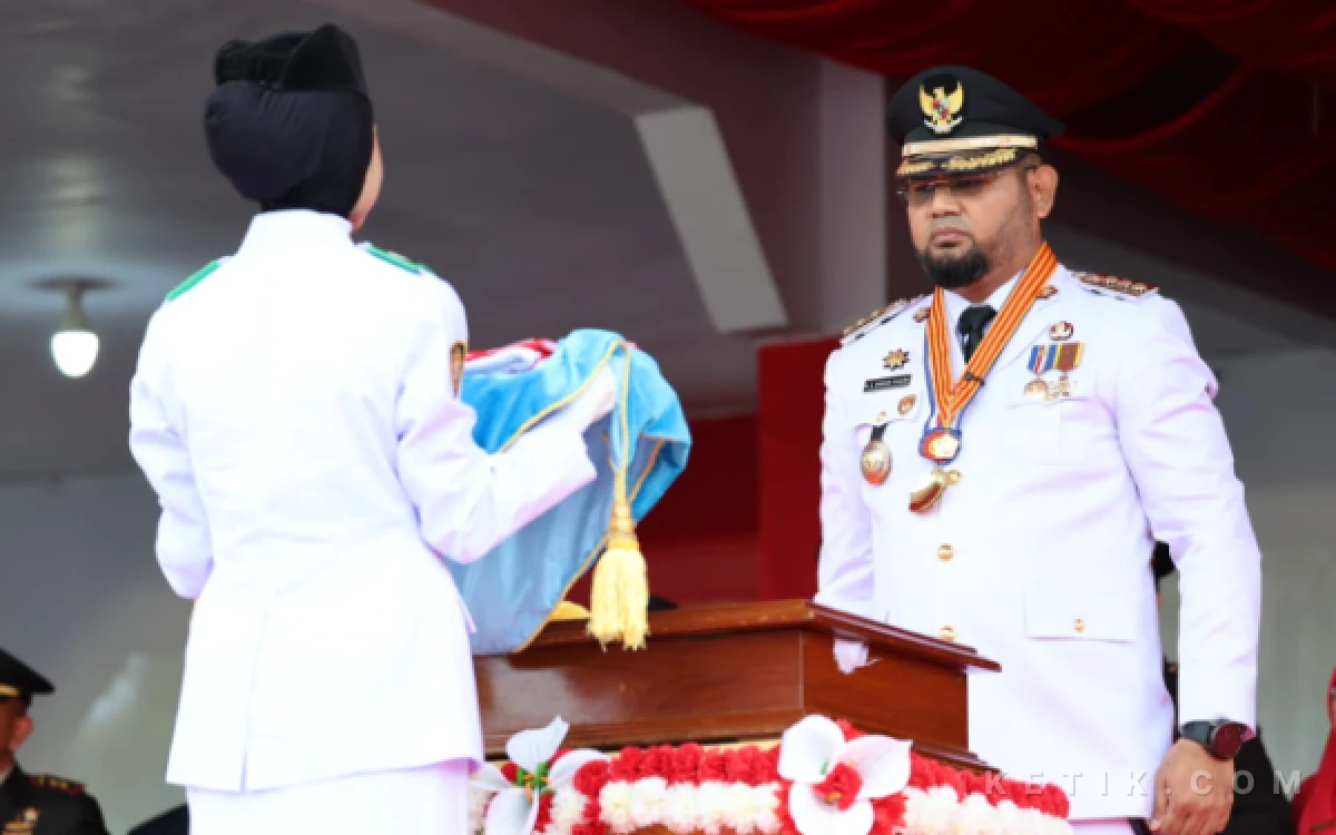 Thumbnail Berita - Bupati Bassam Pimpin HUT RI ke-81, Merah Putih Berkibar di Halmahera Selatan