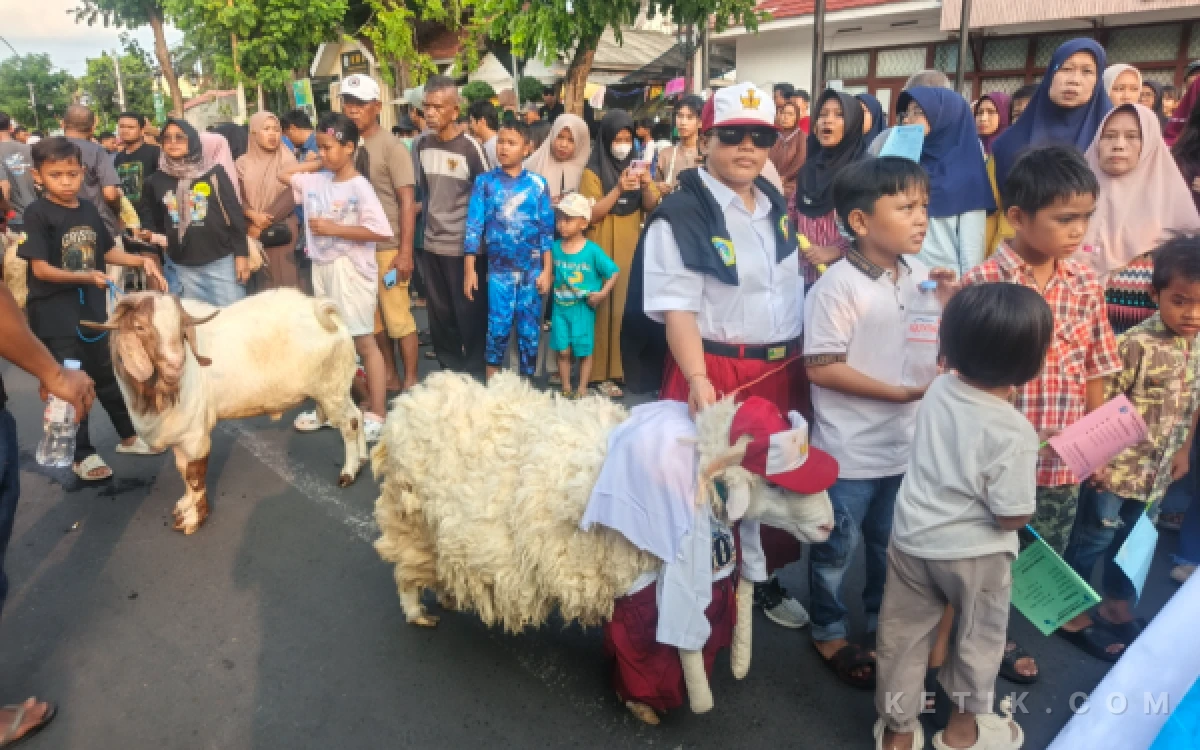 Thumbnail Berita - Ratusan Kambing Ramaikan Festival Qurban Runner Grissee 1K, Ajang Unik Dongkrak Peternak Lokal Gresik