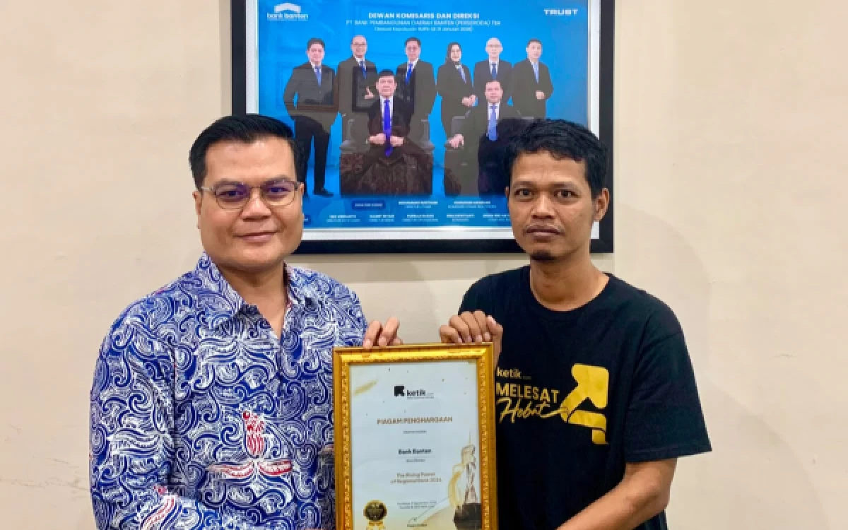 Thumbnail Berita - Bank Banten Raih The Rising Power of Regional Bank 2026 di Ajang 9.9 Awarding BUMD Daerah