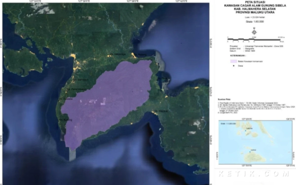 Thumbnail Berita - Cagar Alam Gunung Sibela, Benteng Air Pulau Bacan Seluas 23.024 Hektare