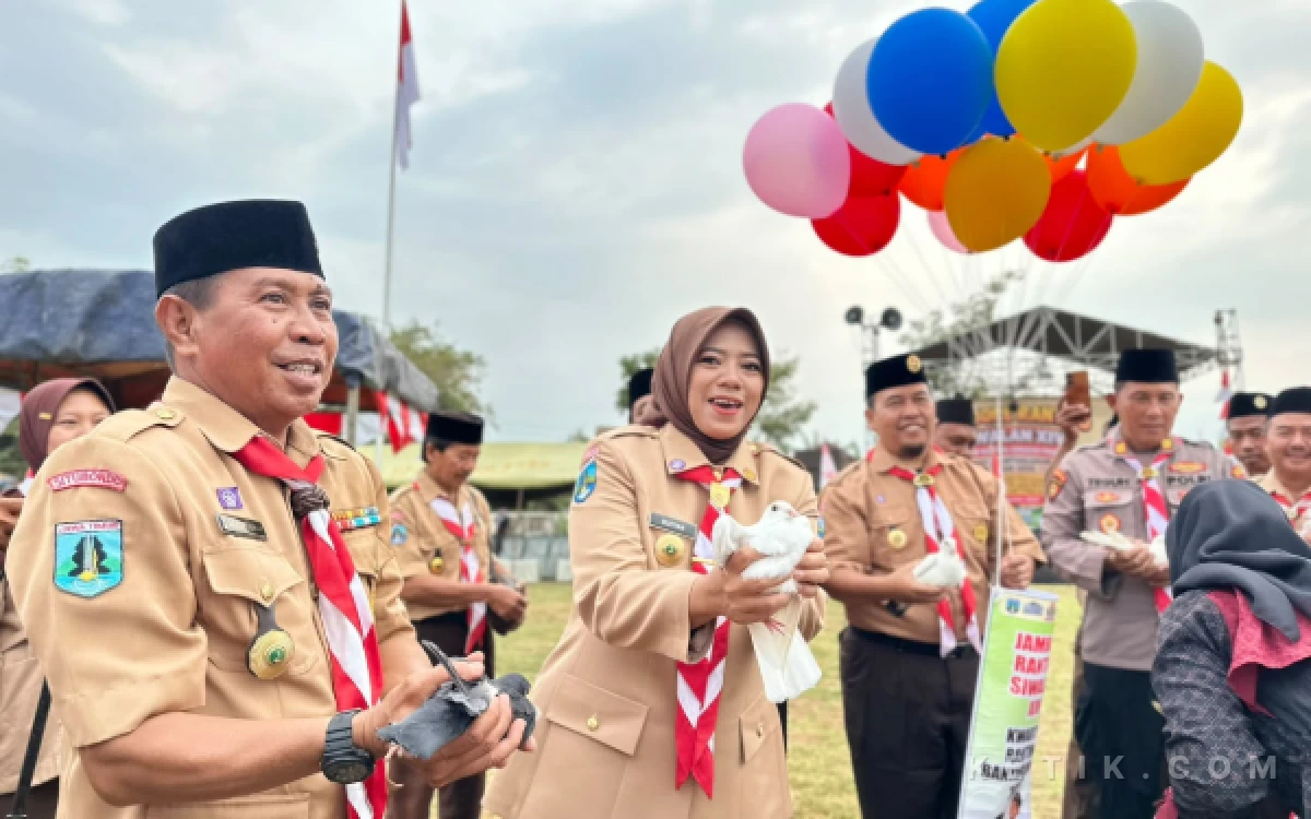 Thumbnail Berita - Ketua Pramuka Situbondo Buka Jambore Ranting ke-XIV, Ini Pesannya