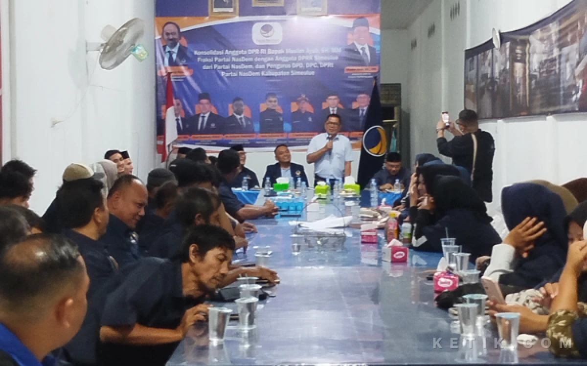 Foto Konsolidasi Pengurus Partai Nasdem, Selasa 27 Oktober 2026. (Helman/Ketik.com)