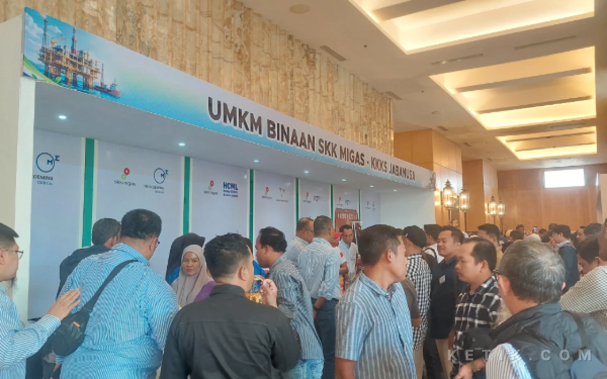 Foto UMKM Booth Visit di Lokakarya Media SKK Migas - KKKS Jabanusa (Foto: Mat Jusi/Ketik.com)